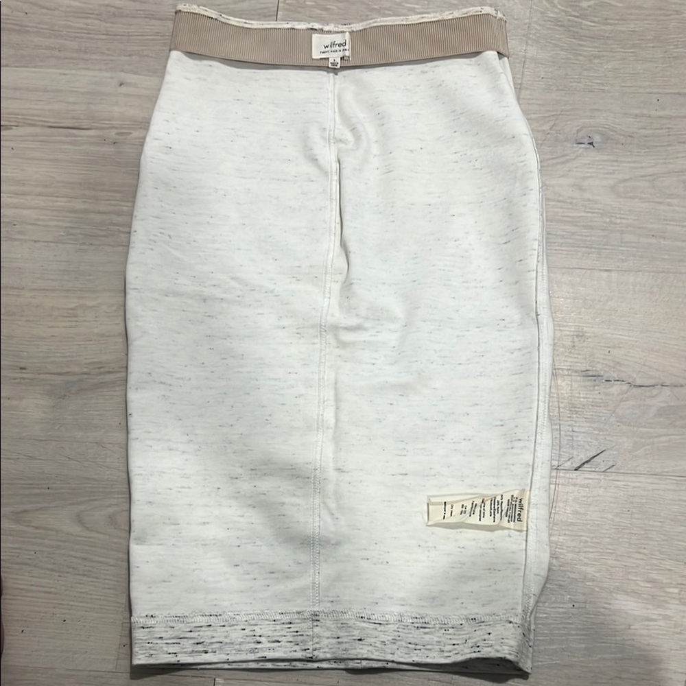 Wilfred Gray and White Knee-Length Pencil Skirt - Picture 5 of 5